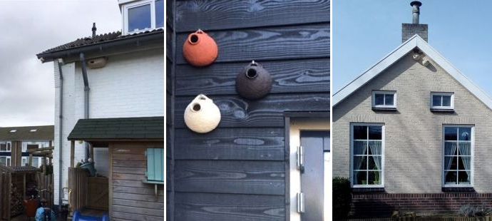 Nestpotten aan gevels